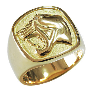 楽天市場】【ポイント10倍中】k18 メンズ リング ダイヤモンド 太陽