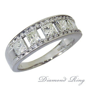 【ただいまポイント10倍中】指輪 レディース プラチナ ダイヤ リング ハーフエタニティ プリンセスカット 1.15ct 1.15カラット 送料無料 ラッピング無料 品質保証書付き き 人気 おすすめ カジュアル プレゼント ギフト ジュエリー 決算 セール｜パールジュエリー専門店 真珠の杜