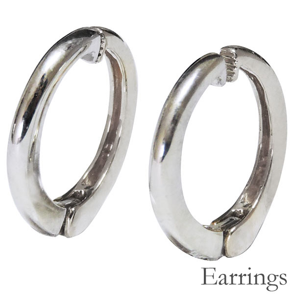 最安値に挑戦 イヤリング ノンホールピアス イヤーカフ イヤーカフス はさむ 穴なし ノーホール 内径縦約12mm 自由開閉式 ピアス風 イヤリング 円型 K18ホワイトゴールド レディース 普段使い アクセサリー 人気 おすすめ プレゼント ギフト 記念日 即発送可能