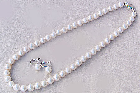 ネックレス パール イヤリング 2点セット 8mm-8.5mm あこや 真珠 送料無料 レディース 冠婚葬祭 葬儀 セレモニー フォーマル 人気 ブライダル おすすめ カジュアル プレゼント ギフト ジュエリー 決算 セール|パールジュエリー専門店 真珠の杜