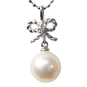 楽天市場】【ポイント10倍中！】ペンダントトップ ダイヤ あこや真珠