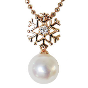 【ただいまポイント10倍中】パール ペンダントトップ k18 あこや本真珠 ダイヤモンド 7mm k18PG ピンクゴールド 人気 おすすめ カジュアル トレンド プレゼント ギフト ジュエリー 卒入学 母の日