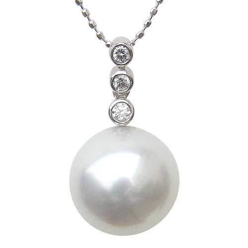 楽天市場】【オーロラフェニックス】 白蝶真珠 15.1mm ネックレス