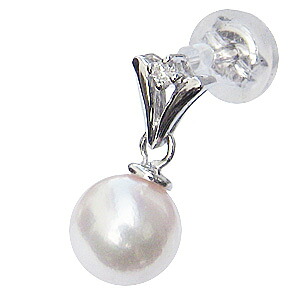 【ただいまポイント10倍中】パールピアス 18金 パール ピアス 18k 18k あこや真珠 ホワイトゴールド ペア片耳 ダイヤモンド 送料無料 普段使い 人気 おすすめ カジュアル プレゼント ギフト ジュエリー 決算 セール|パールジュエリー専門店 真珠の杜