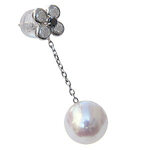 【ただいまポイント10倍中】パール ピアス パールピアス あこや真珠パール pt900 プラチナ ダイヤモンド 片耳用ピアス ぶら下がり ゆれる 揺れる 送料無料 普段使い 人気 おすすめ カジュアル プレゼント ギフト ジュエリー 決算 セール｜パールジュエリー専門店 真珠の杜