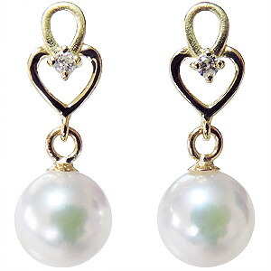 【ただいまポイント10倍中】パール ピアス 18金 18k 18k 普段使い あこや本真珠 k18 ダイヤモンド シリコンダブルロックキャッチ付 ゴールド ペア 真珠 ぶら下がり ゆれる 揺れる 送料無料 おすすめ カジュアル プレゼント ギフト ジュエリー 卒入学 母の日