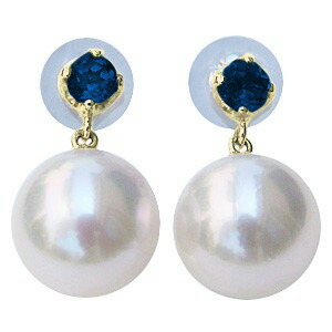 【ただいまポイント10倍中】パール ピアス 18金 18k 18k 普段使い 9月誕生石 スタッド サファイア k18 ゴールド ペア あこや本真珠 8.5mm 真珠 アコヤ真珠 誕生日 式 送料無料 人気 おすすめ カジュアル プレゼント ギフト ジュエリー 決算 セール｜パールジュエリー専門店 真珠の杜