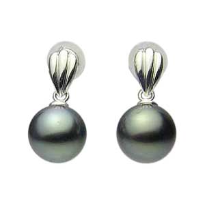 【ただいまポイント10倍中】パール ピアス 18金 18k 18k 普段使い 真珠 ブラック 黒真珠 8mm k18 ホワイトゴールド ペア ぶら下がり ゆれる 揺れる 送料無料 人気 おすすめ カジュアル プレゼント ギフト ジュエリー 卒入学 母の日