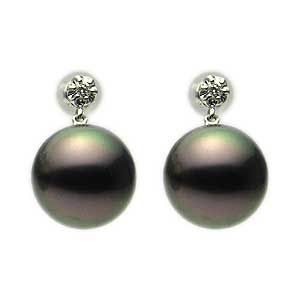 【ポイント10倍 4/21 9:59まで】パール ピアス 18金 18k 18k 普段使い 真珠 ブラック 黒真珠 10mm k18 ホワイトゴールド ペア ダイヤモンド ぶら下がり ゆれる 揺れる 送料無料 人気 おすすめ カジュアル プレゼント ギフト ジュエリー 卒入学 母の日