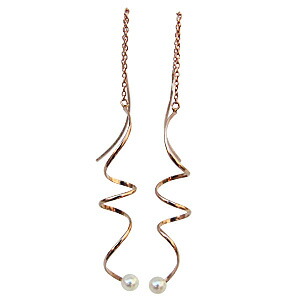 【ポイント10倍 4/21 9:59まで】パール ピアス 18金 18k 18k 淡水真珠 ウェーブ k18 ピンクゴールド ペア アメリカン チェーン式 ゆれる 揺れる ぶら下がり 淡水 3-3.5mm 送料無料 普段使い 人気 おすすめ カジュアル プレゼント ギフト ジュエリー 卒入学 母の日