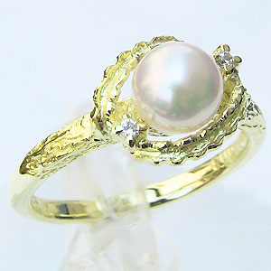 【ただいまポイント10倍中】パール リング k18 イエローゴールド 18k 18金 真珠 あこや アコヤ 6.5-7mm レディース 送料無料 カジュアル 普段使い 人気 おすすめ プレゼント ギフト ジュエリー 決算 セール｜パールジュエリー専門店 真珠の杜