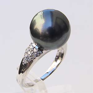 Rakuten 楽天市場 ポイント10倍 パール リング レディース 真珠リング 指輪 黒真珠ホワイトゴールド ダイヤモンド アクセサリー ジュエリー 人気 おすすめ ウエディング カジュアル トレンド プレゼント ギフト 記念日 フォーマル 母の日 早割 パールジュエリー