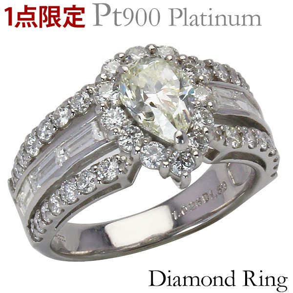 【ただいまポイント20倍中】ダイヤモンドリング 1点限定 特価 ペアシェイプ ダイヤモンド 1.00ct~ 脇ダイヤ 1.50ct~ プラチナ ラグジュアリ 指輪 レディース 保証書付 送料無料 人気 おすすめ プレゼント ギフト ジュエリー 決算 セール|パールジュエリー専門店 真珠の杜