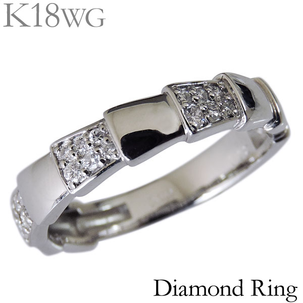 【ただいまポイント10倍中】ダイヤモンド リング k18ホワイトゴールド クリア 0.12ct デザインカット レディース ダイヤ 保証書付 送料無料 おすすめ カジュアル トレンド プレゼント ギフト ジュエリー 決算 セール｜パールジュエリー専門店 真珠の杜
