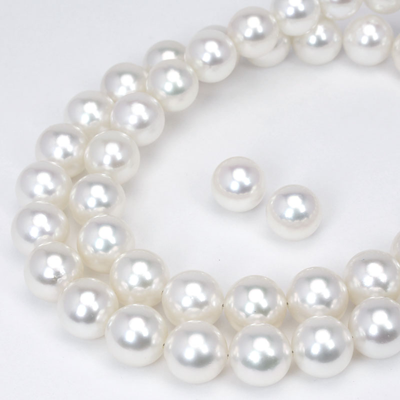 真珠ピアスイヤリング本物淡水パール9-10mm天然色ホワイト