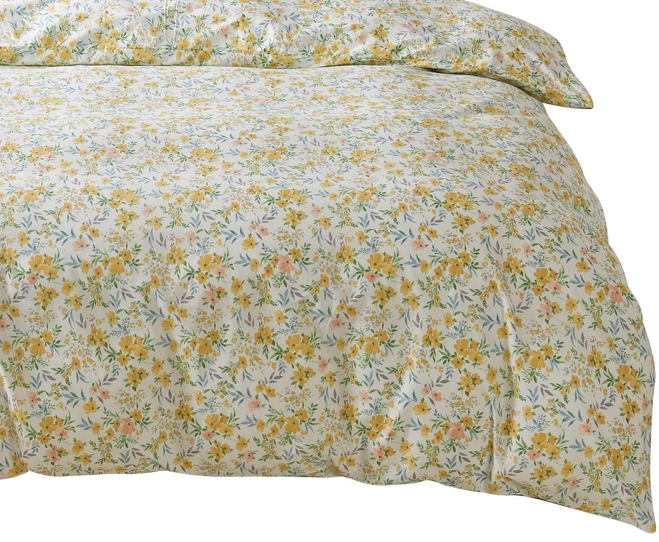 YOYOSTAR 2026 掛けふとんカバー ワイドシングルショート 160x200cm 綿100% リバーシブル 掛けカバー エレガント 小花柄 おしゃれ 速乾