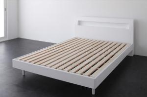 棚・差し込み付き添い人図案化すのこ臥榻 臥榻屋台骨のみ ダブル ベッドフレーム-ベッド-インテリア・寝具・収納