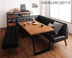 晩ご飯仕掛ける（時刻表\u0026長椅子 長椅子） 古木風 ヴィンテージ 喫茶店表現スタイル リビング晩ご飯 5人 4点仕掛ける(時刻表+長椅子1脚+手長椅子1脚+長椅子1脚) 左手 W150