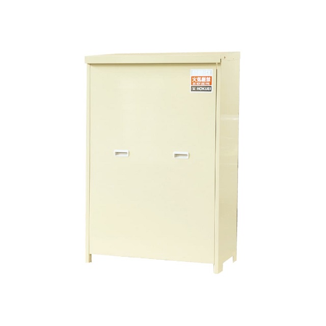ホクエイ【LPガス容器収納庫】家庭用ボンベック H20-W 壁取付仕様 20キロ容器2本用（法人・荷受者必須・メーカー指定運送会社止め置きも可能。）