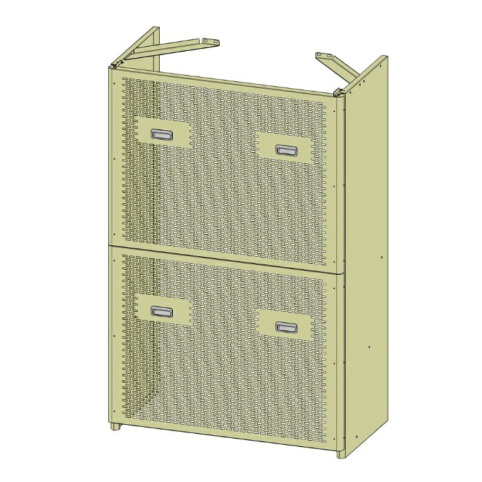 【ホクエイ】HYS-50・50CB用前カバー 標準色（法人・荷受者必須限定）容器スタンド用