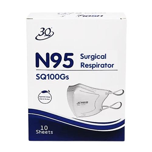 N95マスク 正規品 SQ100GS 米国認証NIOSH 3Q 立体型 個包装 不織布 ウィルス 介護 医療 花粉 通気性 防じん 粉じん 1ケース(50箱セット) 痛くない 男性用 女性用 エアロゾル 飛沫カット
