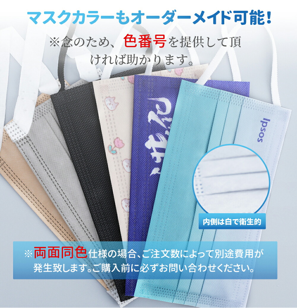 新作通販 法人様向け オリジナル マスク オリジナルプリントマスク ロゴ入 会社名 名入れ 個包装 記念 不織布 300枚 耳が痛くならない 大人用 使い捨てマスク 小さめ 女性用 子供用 夏用 息しやすい 3層構造 ウイルス Pm2 5 飛沫防止 花粉対策 抗菌通気 超快適 Fucoa Cl