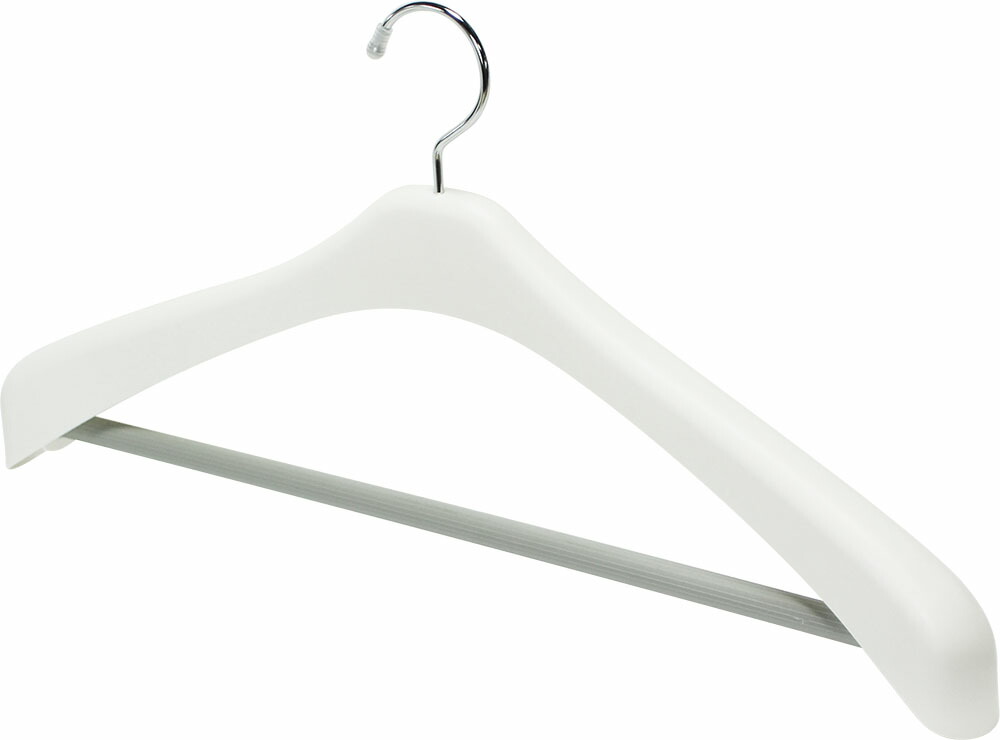 楽天市場 送料無料 肩幅４７ｃｍスーツハンガー１０本セット シンコハンガー公式 スーツ用人気ｎｏ １ ジャケットストップ４７ １０本セット ジャケット ハンガー コートハンガー 洋服ハンガー 衣類ハンガー ハンガー収納 型崩れ クローゼットハンガー ホワイト
