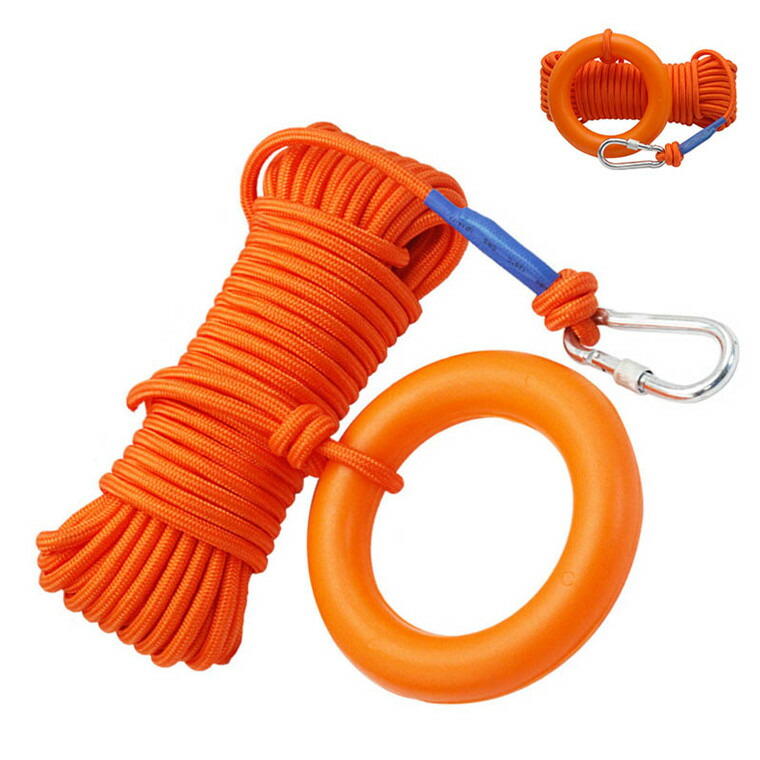 楽天市場】救命用ロープ 8mm 10m 20m 30m レスキューロープ リングつき