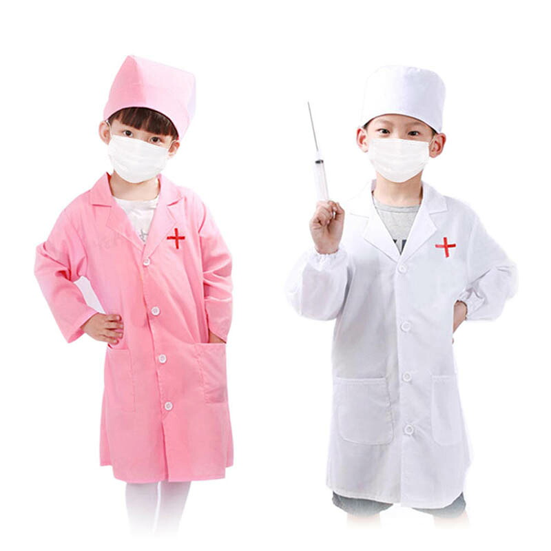 【楽天市場】キッズ ナース服 & 帽子 セット 子供用 白衣 看護婦 コスプ：シンマルショップ