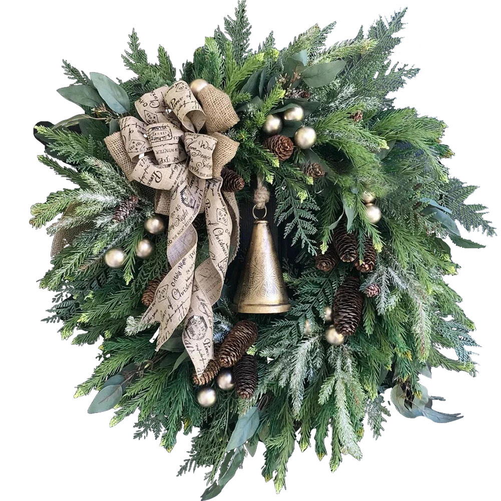 クリスマスリース クリスマス飾り 40cm おしゃれ イベント インテリアの飾り オーナメント クリスマス クリスマスベル クリスマス飾り付け デコレーション ドア パーティー 可愛い 壁飾り 玄関リース 窓 華やか 装飾 数量限定価格 玄関リース