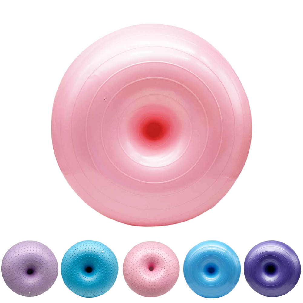 【楽天市場】ドーナツ型 ボール50cm バランスボール ヨガ半球 ヨガボール 肥厚防爆 イズ 転がらない インフレータブルドーナツボール PVC製 厚みのあるインフレータブルシートの練習 運動