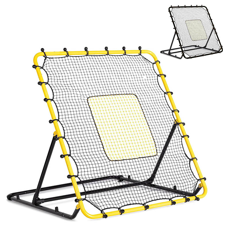 リバウンドネット サッカー 野球 リバウンダー ラダー トレーニング120*137cmバウンドネット クレイジーキャッチ 壁当て リフティング ネット ピッチングネット 練習道具 室内練習 自宅｜シンマルショップ