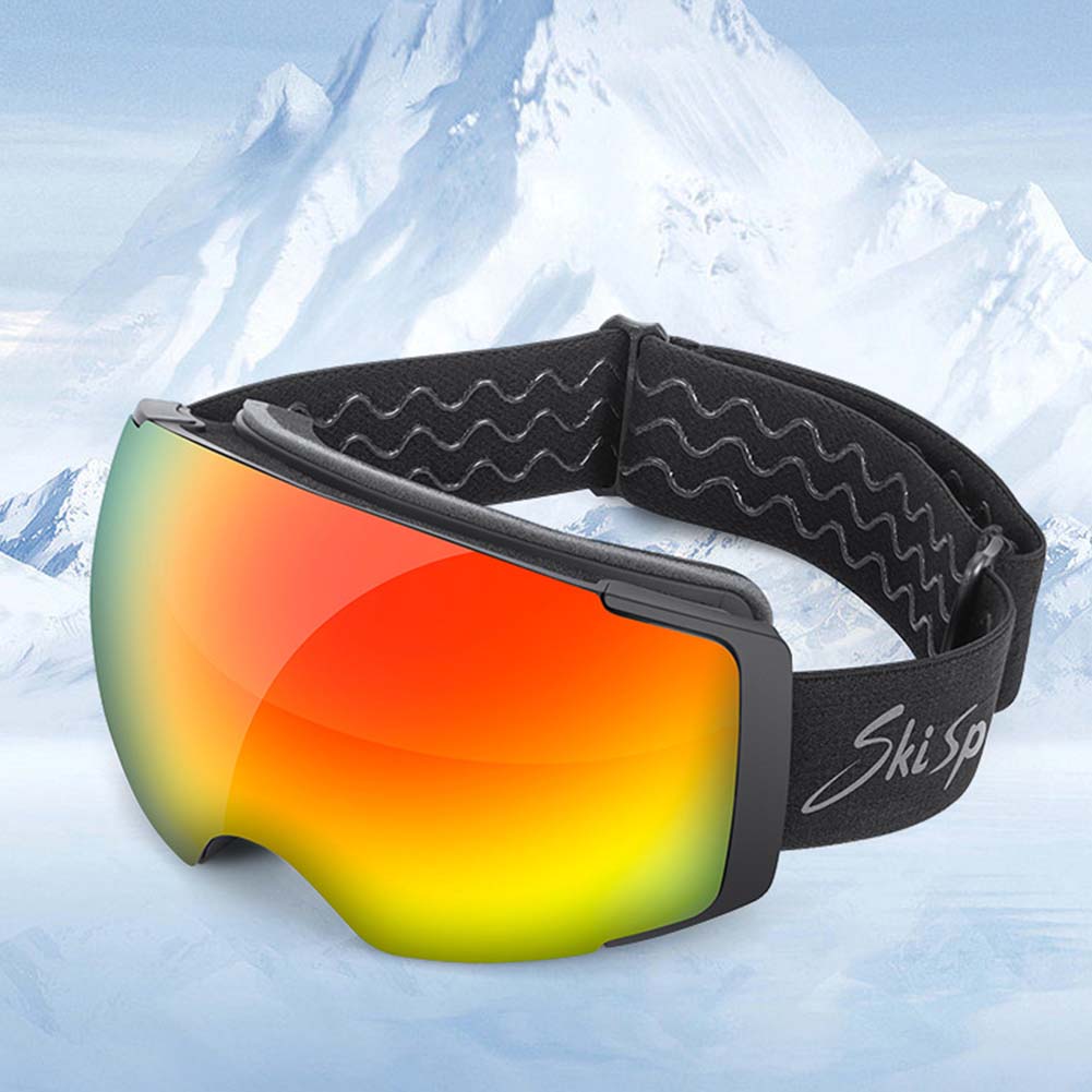 【楽天市場】スキーゴーグル デュアルレンズ スノーボードゴーグル UVカット 通気性 防風 雪 防水 防曇 軽量 広視野 耐衝撃 登山