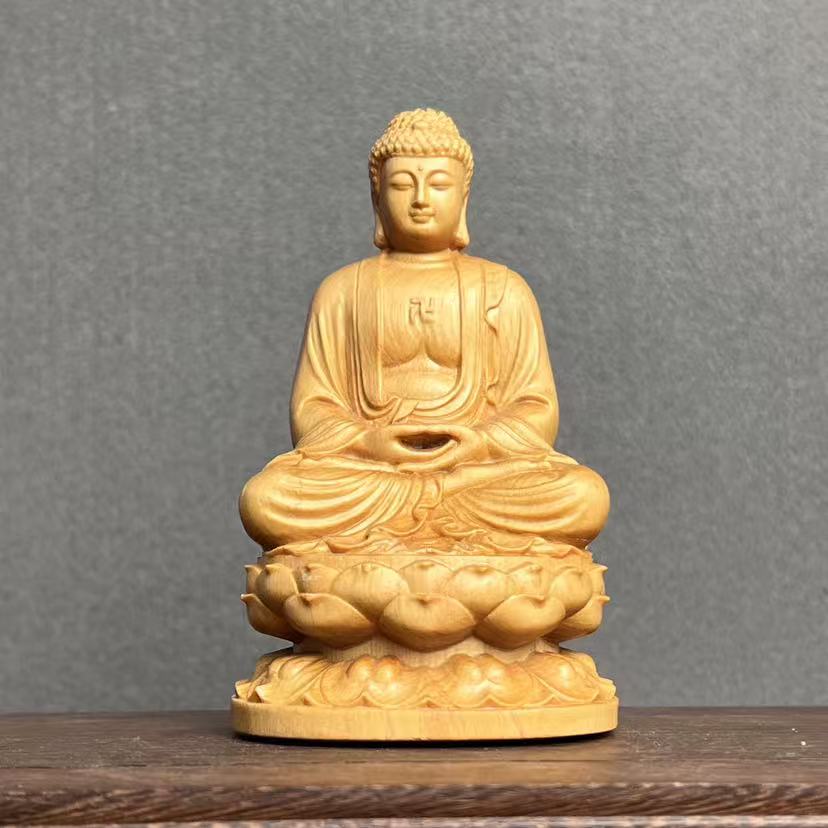 木彫り仏像 釈迦如来 座像 生まれながら 崖柏木 本体のみ 釈迦如来像 曹洞宗 臨済宗 天台宗 禅宗 本尊 お釈迦様 座釈迦 縁起物 祈る 開運 スピリチュアル 差し上げ物 差し上げ物 差し上げ物 お差し上げ物 子守り 飾りつけ 風水 飾りつけ