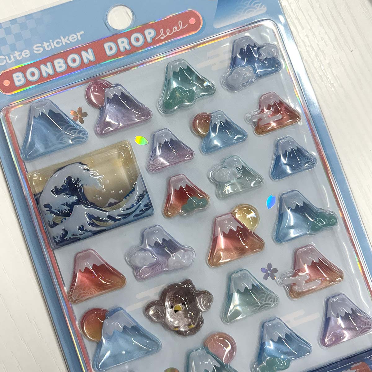 正規品】【2-3営業日出荷】ボンボンドロップシール 和柄 富士山 / 桜