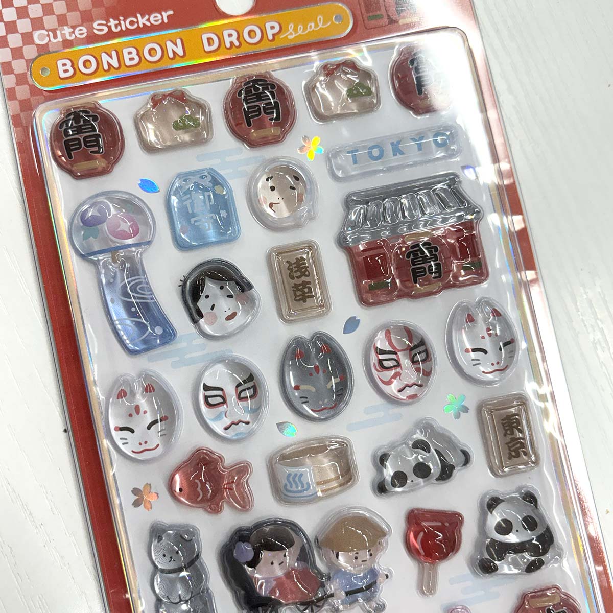 正規品】【2-3営業日出荷】ボンボンドロップシール 和柄 東京観光