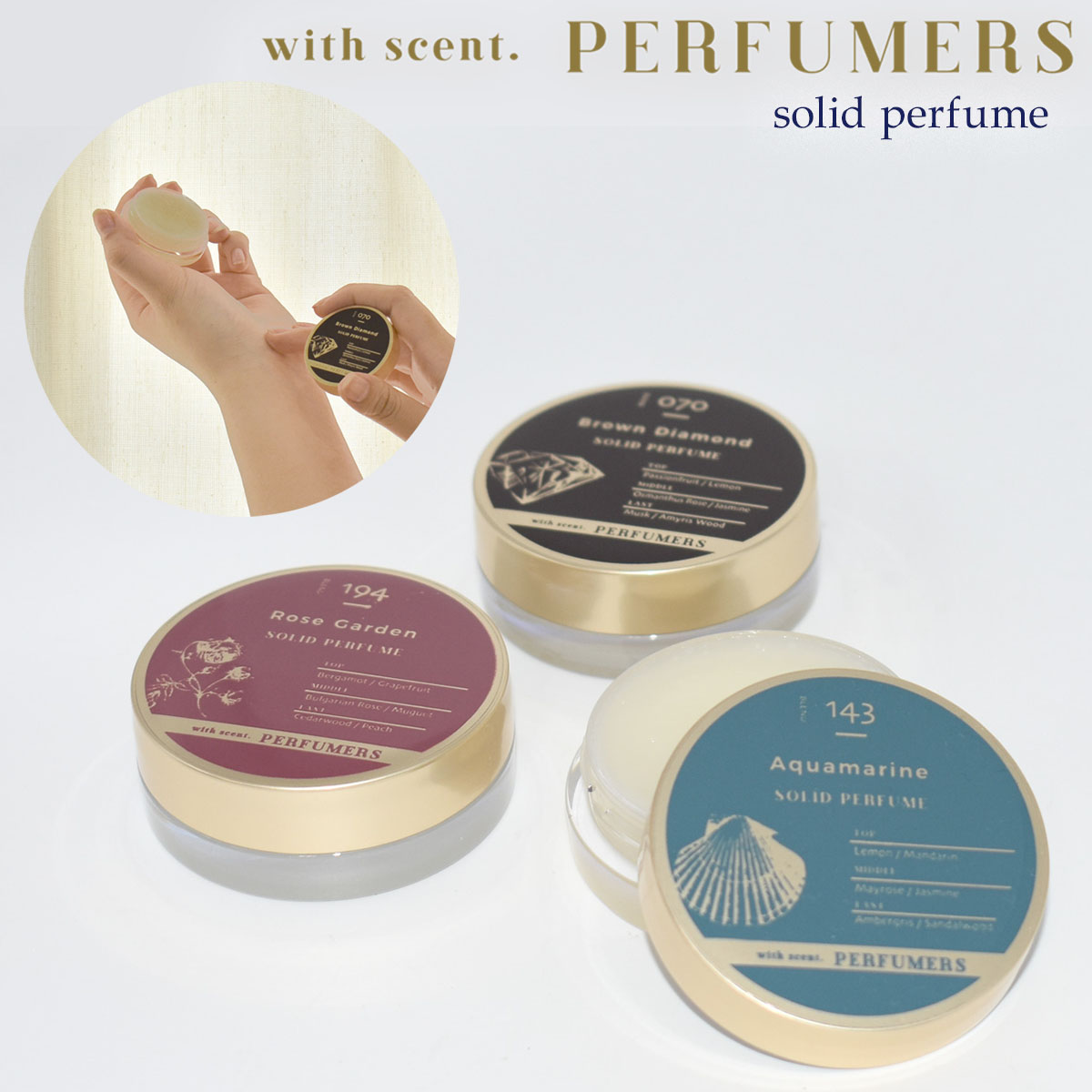 楽天市場】【送料無料】PERFUMERS ソリッドパフューム ローズ