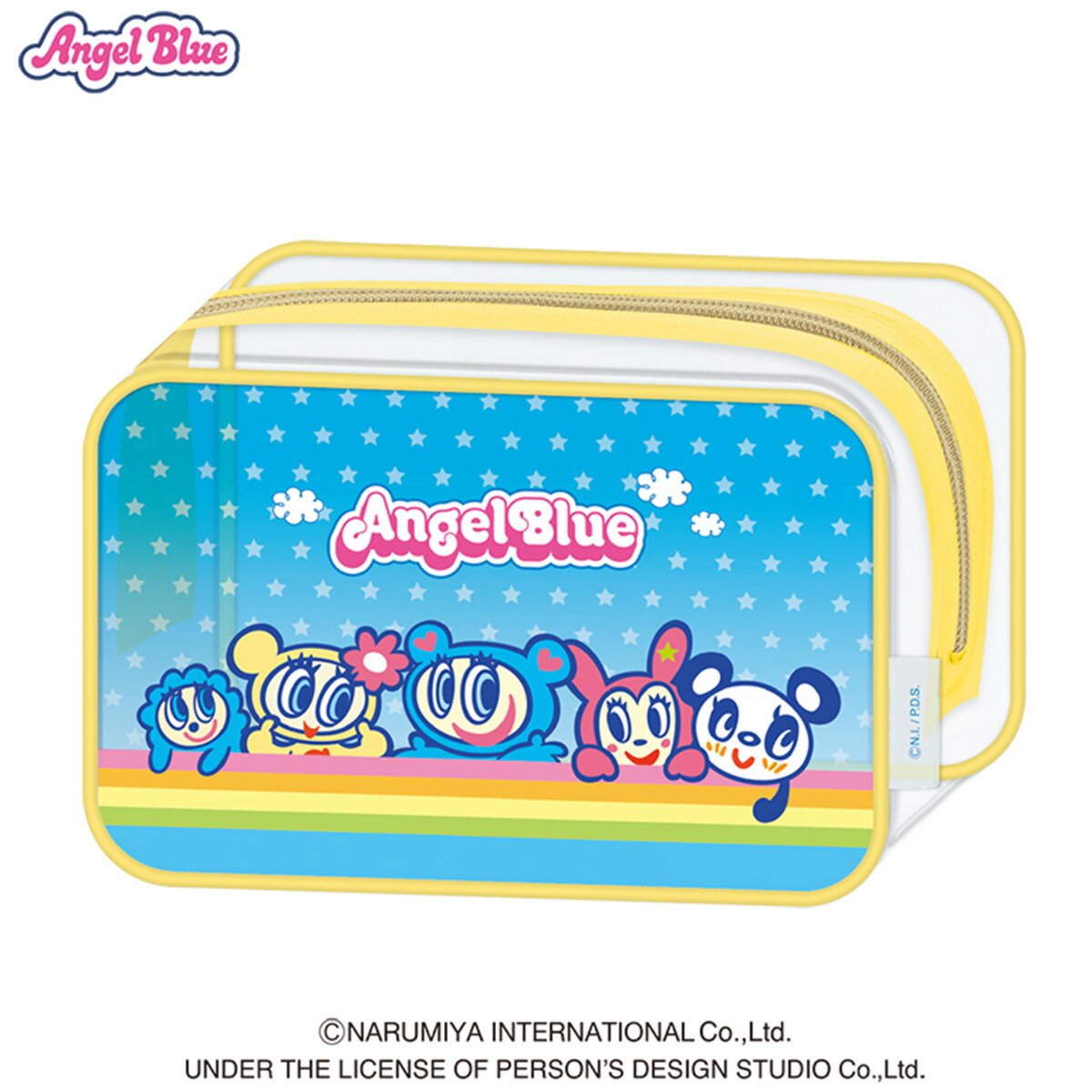 楽天市場】エンジェルブルー クリアボックスペンケースポップ ナカムラ