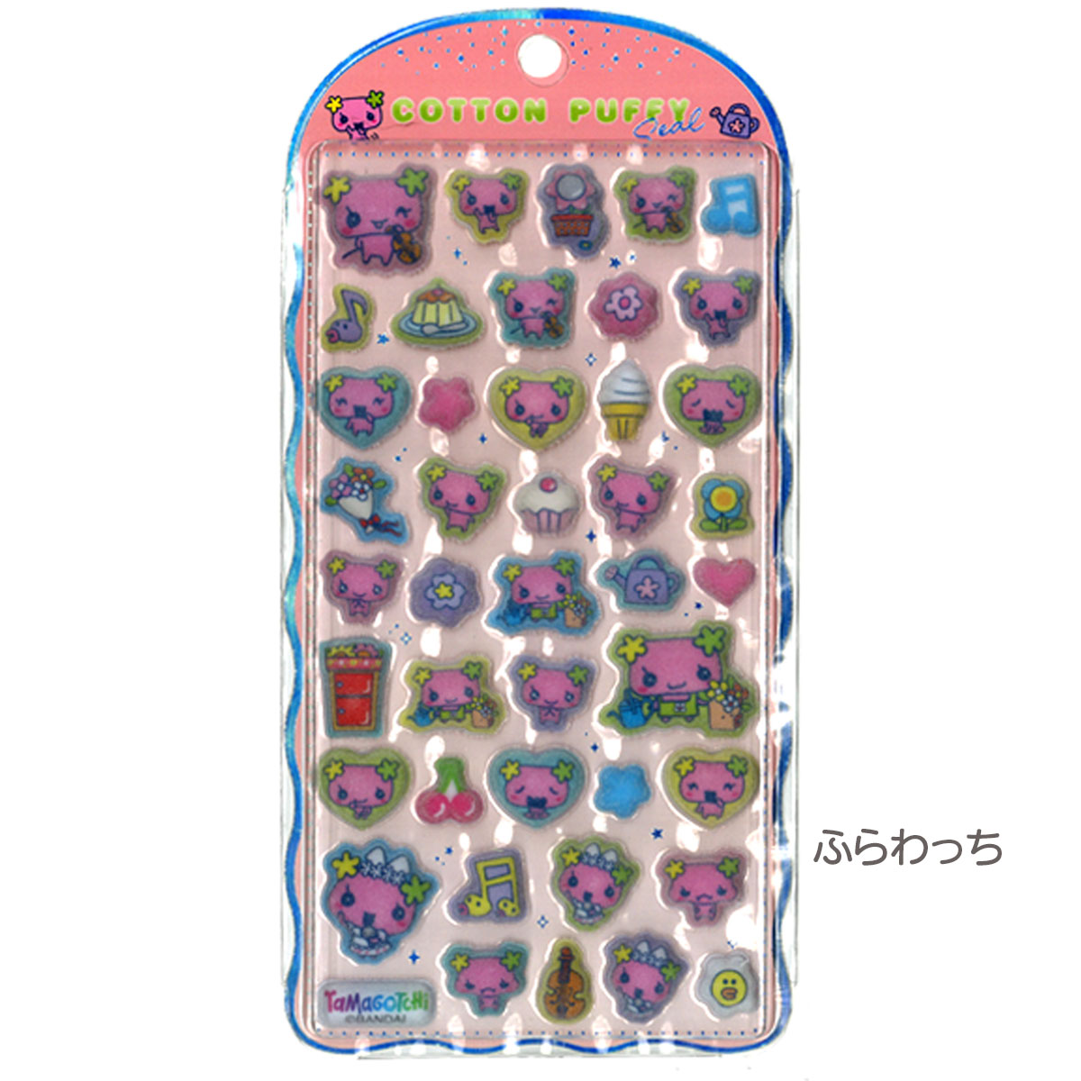 2-3営業日出荷】 コットンパフィーシール たまごっち [ フロッキー加工