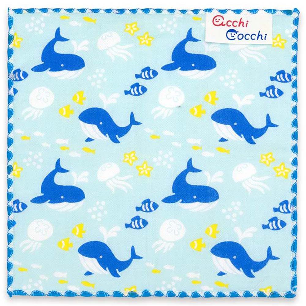 【ハンカチ】子供ハンカチ あっちこっち acchi cocchi くじら 02934 sps画像