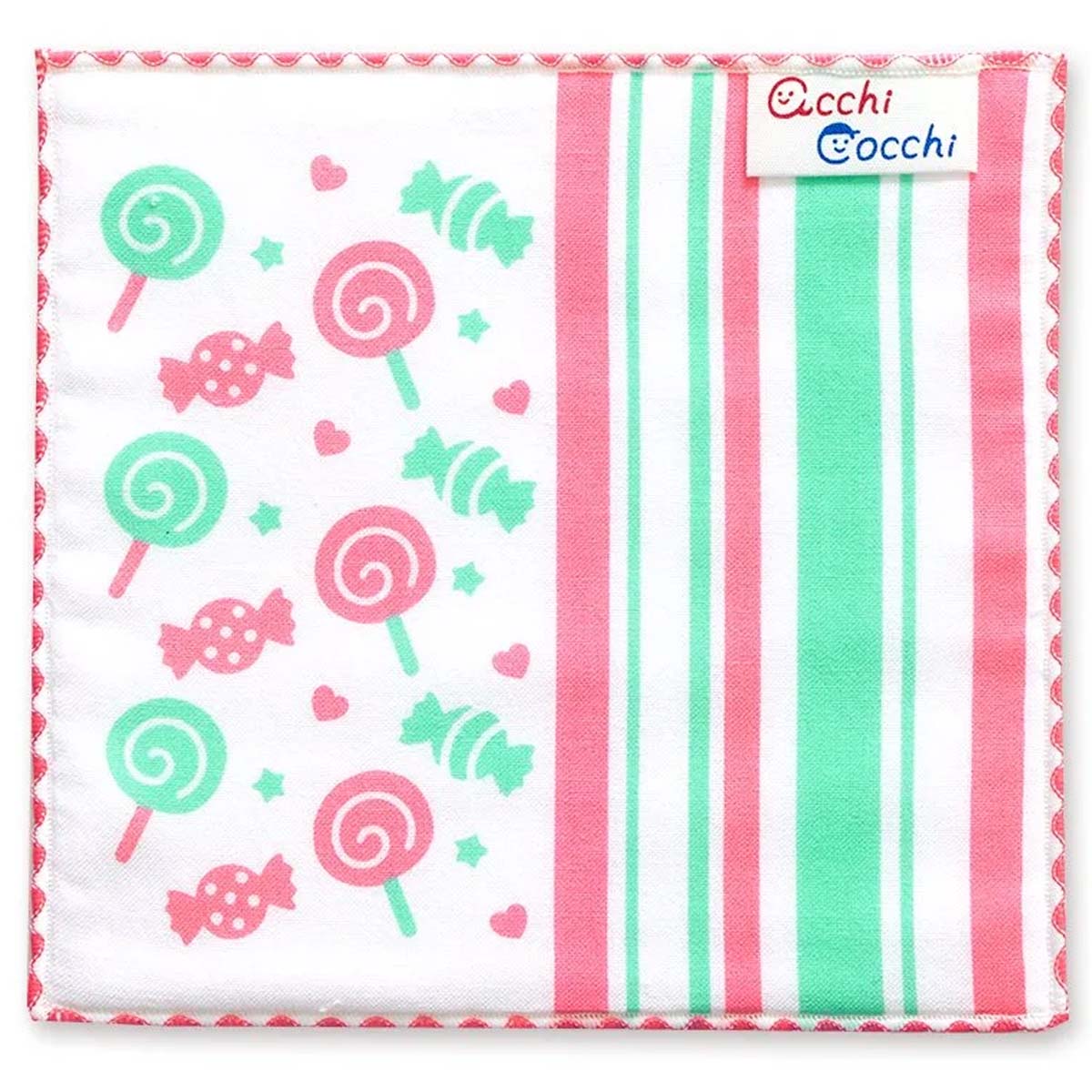 【ハンカチ】子供ハンカチ あっちこっち acchi cocchi キャンディ 02943 sps画像