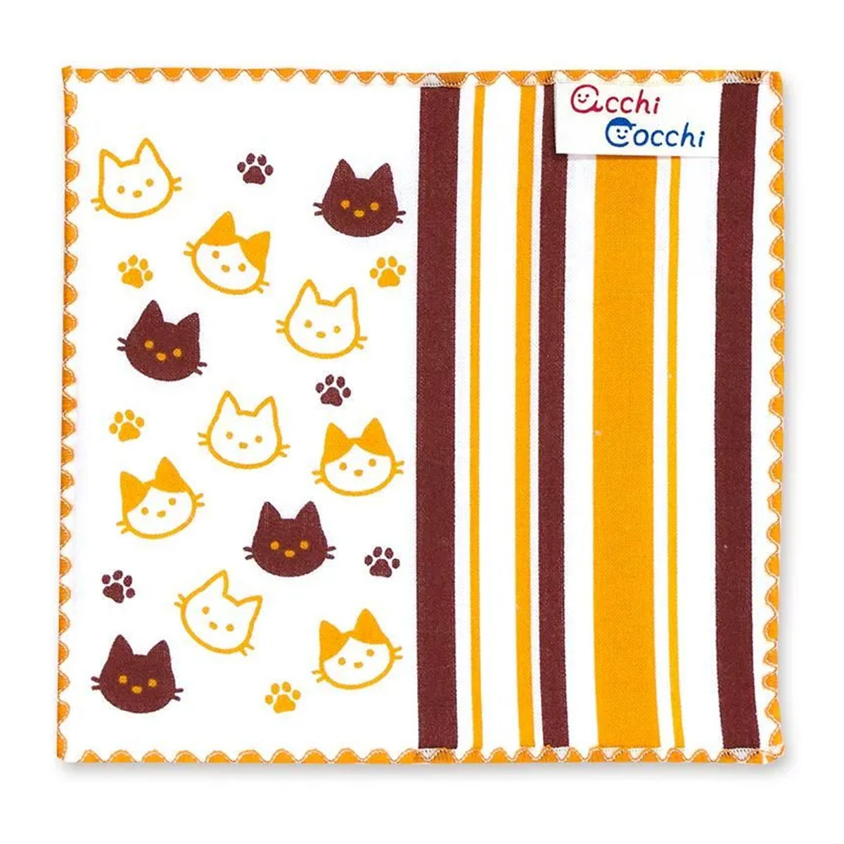 【ハンカチ】子供ハンカチ あっちこっち acchi cocchi 猫2 02944 sps画像