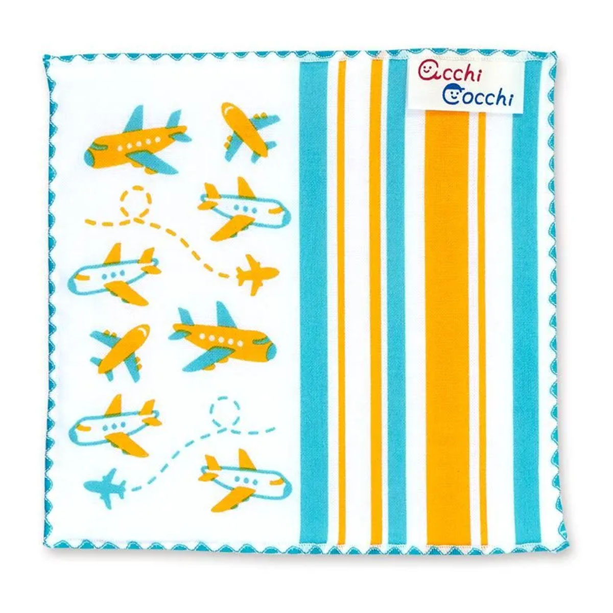 【ハンカチ】子供ハンカチ あっちこっち acchi cocchi ひこうき 02945 sps画像