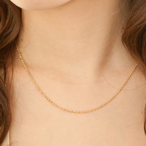 【楽天市場】18金 ネックレス Brillant(ブリアン) 40cm チェーン chain necklace k18 Gold ギフト