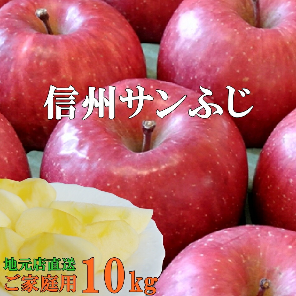 【累計販売1万件突破！】糖度13度以上！信州サンふじりんご10kg！産地直送サンふじりんご　長野県産 信州産 プレゼント さんふじ リンゴ サンふじ　りんご