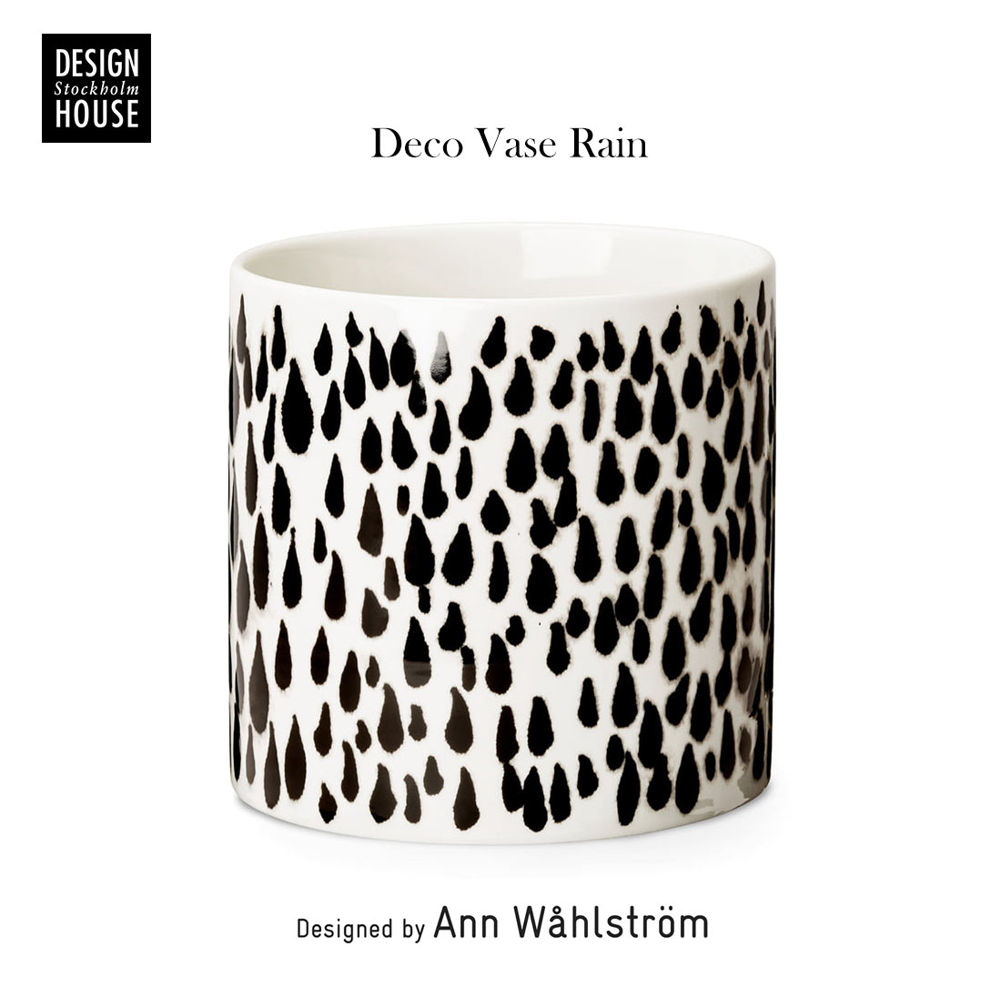 Design House Stockholm DECO VASE RAIN デコベース レイン デザインハウスストックホルム 501047891000  Rain 花瓶 北欧 【保障できる】