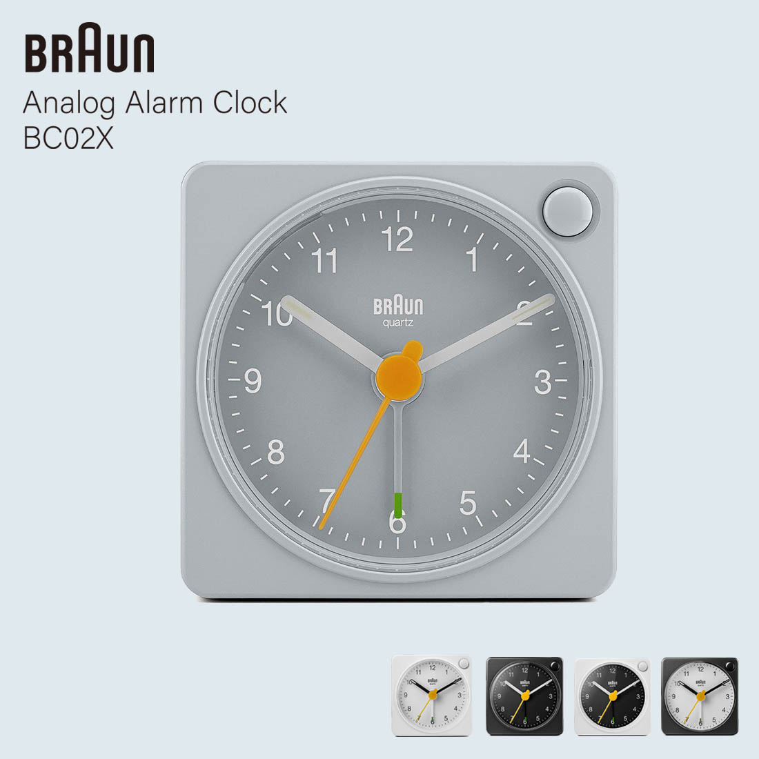 【店舗クーポン発行中！】BRAUN Classic Analogue Alarm Clock Dieter Rams ブラウン アナログ  アラーム クロック ディーター・ラムス バックライト Shinwa Shop 