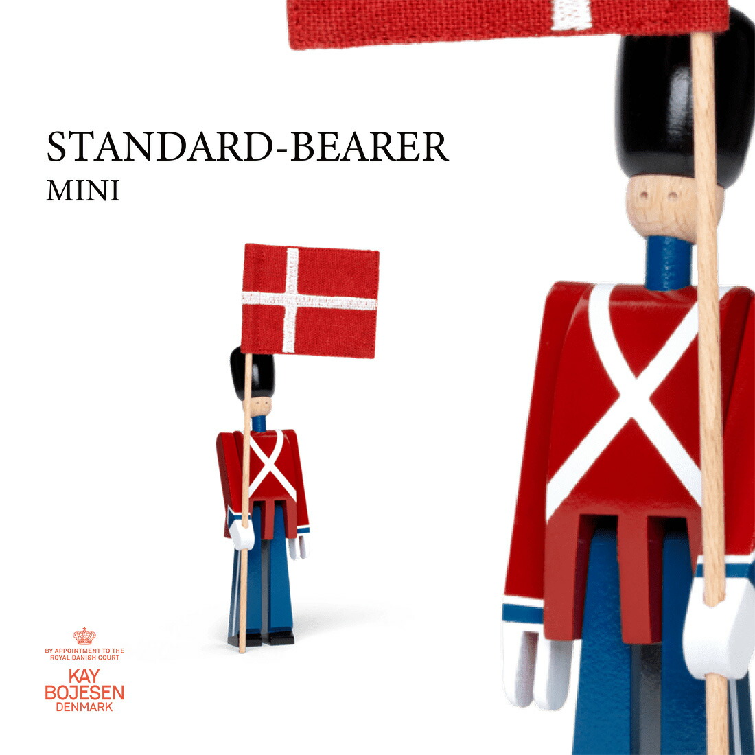 【店舗クーポン発行中】KAY BOJESEN DENMARK カイ ボイスン STANDARD-BEARER MINI 衛兵 ミニ 旗持ち Kay Bojesen デンマーク 木製 ギフト 置物 オブジェ
