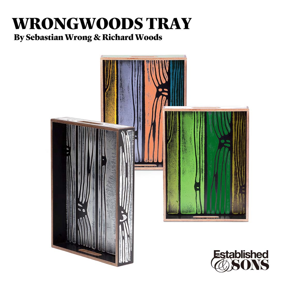Established&Sons エスタブリッシュドアンドサンズ WRONGWOODS TRAY エスタブリッシュドアンドサンズ ロングウッズトレイ セバスチャン・ロング＆ リチャード・ウッズ トレー お盆 木製