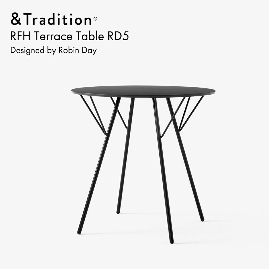 &Tradition アンドトラディション RFH Terrace TableRD5 テラステーブル Robin Day ロビン・デイ 机 北欧 デンマーク